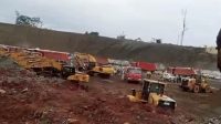Deretan truk dan alat berat di kawasan IMIP. Foto dokumen pekerja.